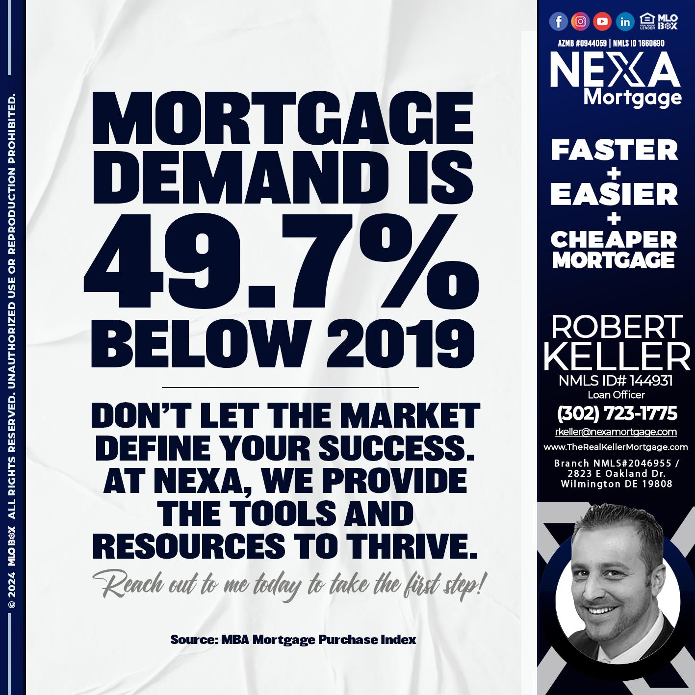 MORTGAGE DEMAN IS - Robert C Keller -Branch Manager - National Mentor